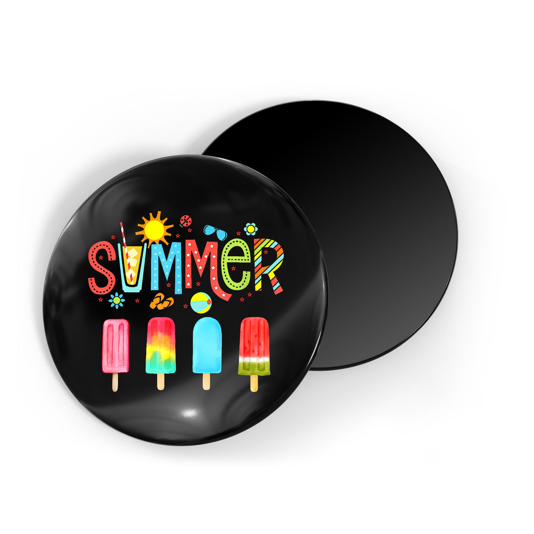 Hello Summer Vacation Ice Cream Popsicle Ice Lolly Gifts Magnet