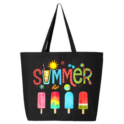 Hello Summer Vacation Ice Cream Popsicle Ice Lolly Gifts 25L Jumbo Tote
