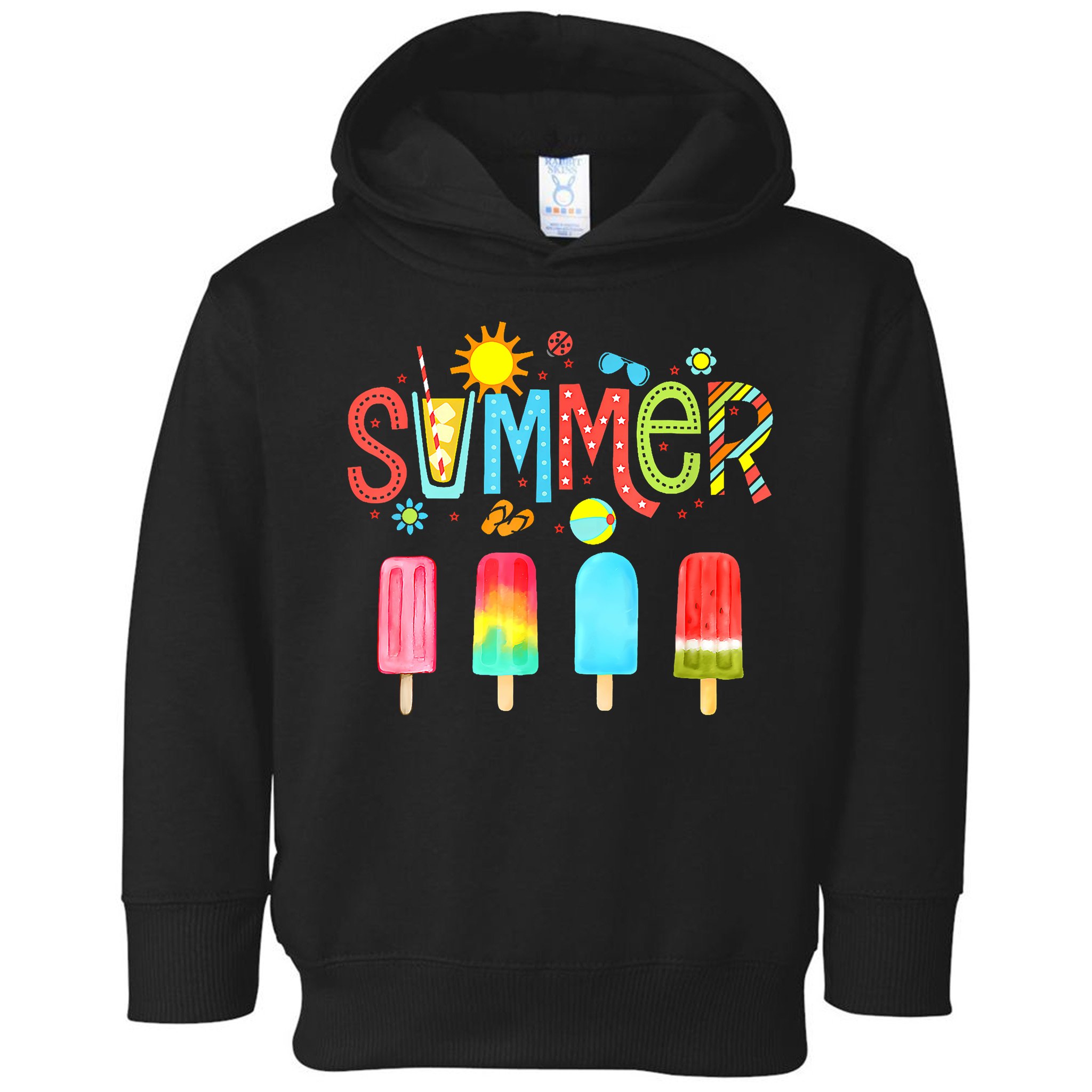 Hello Summer Vacation Ice Cream Popsicle Ice Lolly Gifts Toddler Hoodie