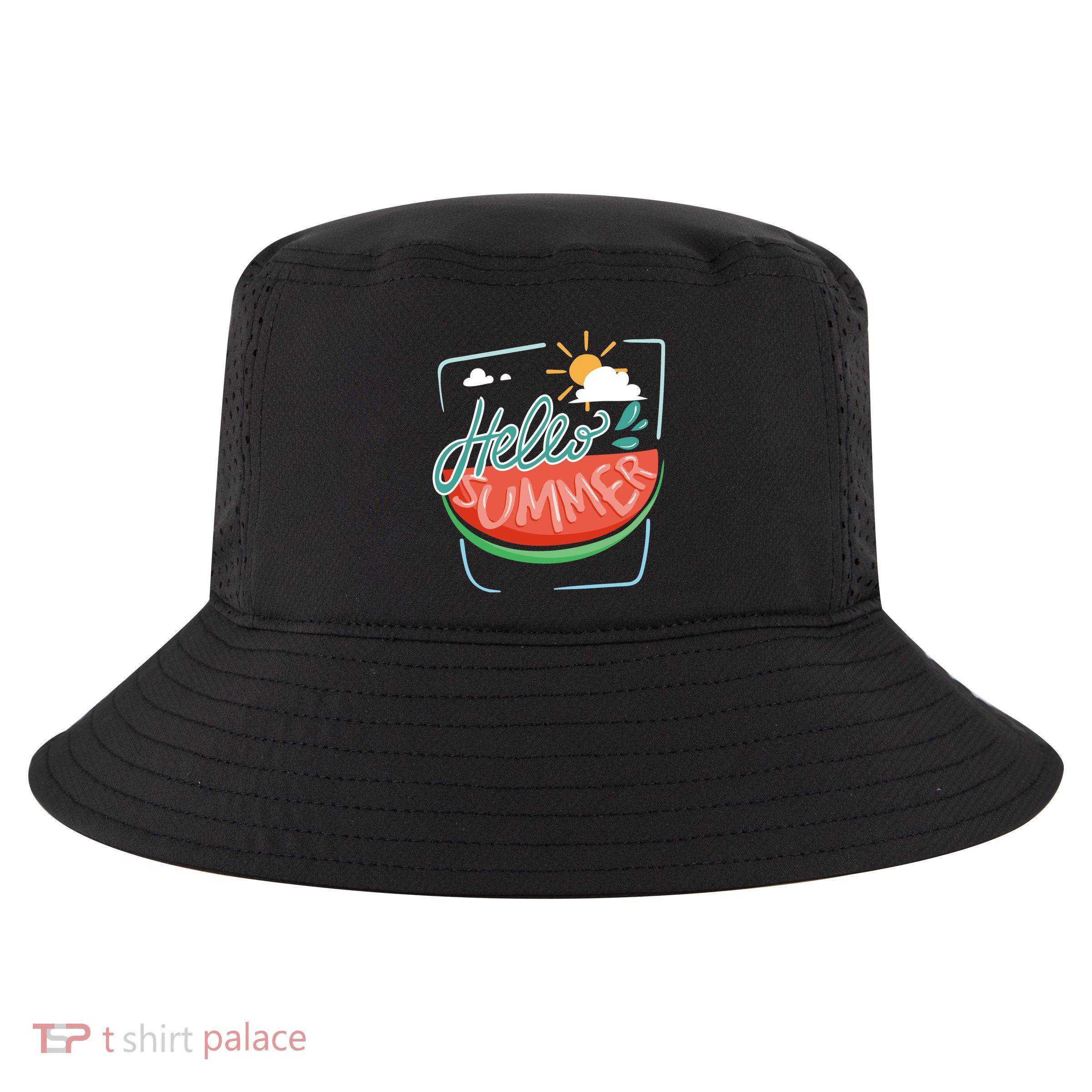 Hello Summer Watermelon Sunshine Cool Comfort Performance Bucket Hat