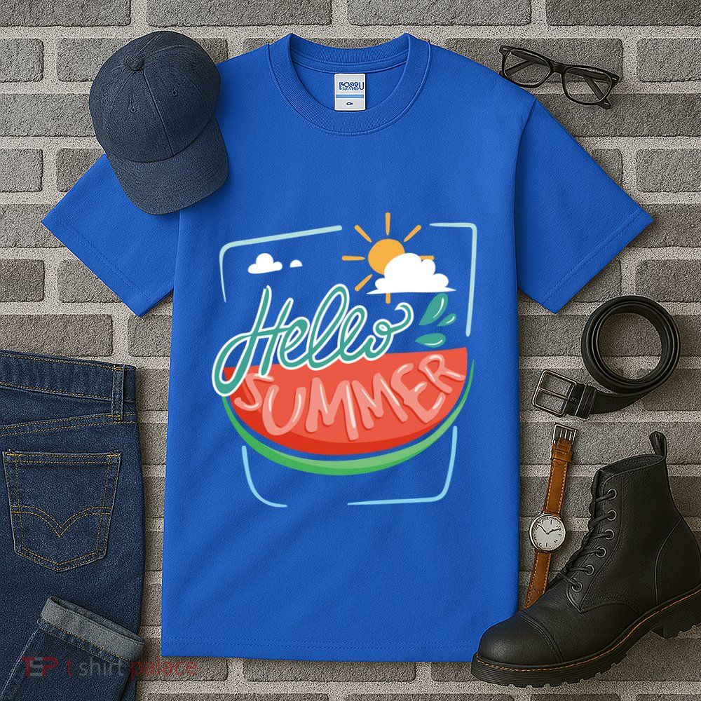 Hello Summer Watermelon Sunshine Tall T-Shirt