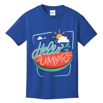 Hello Summer Watermelon Sunshine Kids T-Shirt