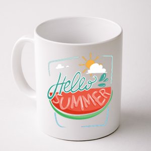 Hello Summer Watermelon Sunshine Coffee Mug