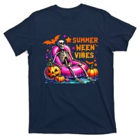 Halloween Summer Ween Vibes Summer Vacation Skeleton Float T-Shirt