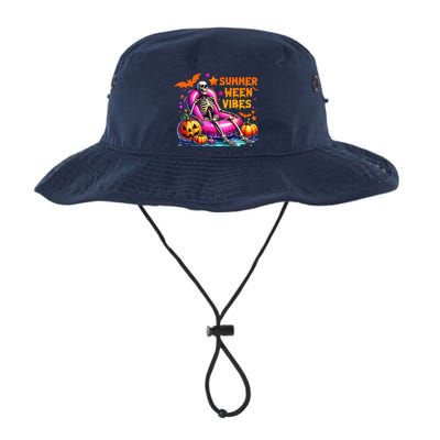 Halloween Summer Ween Vibes Summer Vacation Skeleton Float Legacy Cool Fit Booney Bucket Hat