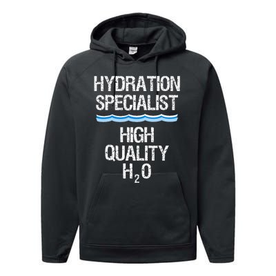 Hydration Specialist Waterboy Team Manager Performance Fleece Hoodie