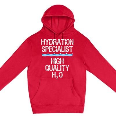 Hydration Specialist Waterboy Team Manager Premium Pullover Hoodie