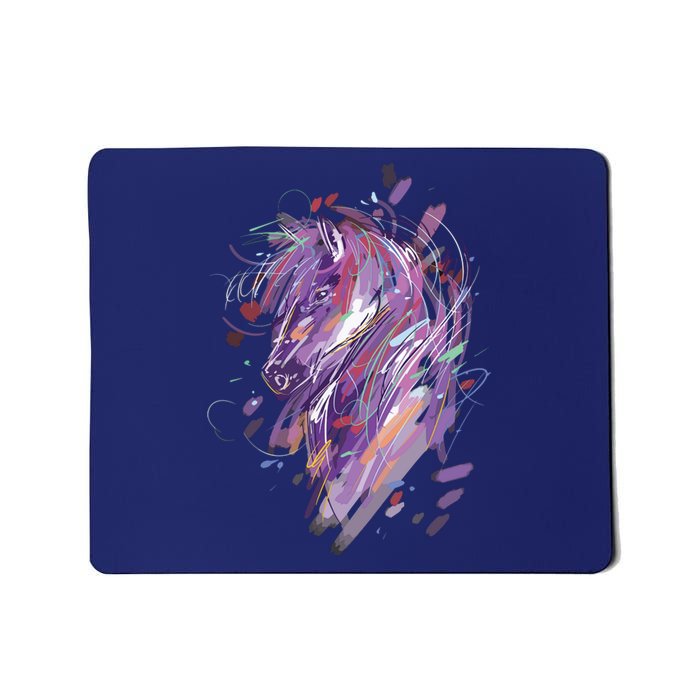 Horse Shirts Women Girl Horseback Riding Horse Lover Mousepad