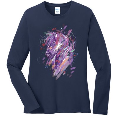 Horse Shirts Women Girl Horseback Riding Horse Lover Ladies Long Sleeve Shirt