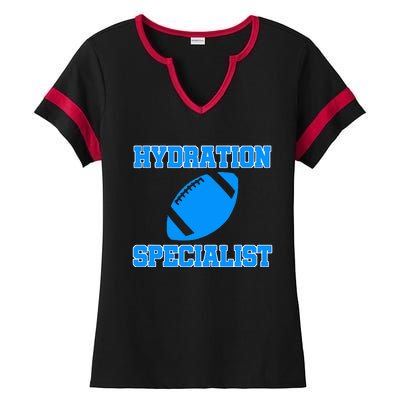 Hydration Specialist Waterboy Football Team Manager Ladies Halftime Notch Neck Tee