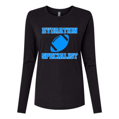 Hydration Specialist Waterboy Football Team Manager Womens Cotton Relaxed Long Sleeve T-Shirt