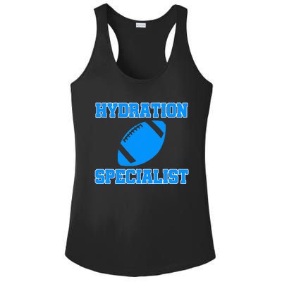 Hydration Specialist Waterboy Football Team Manager Ladies PosiCharge Competitor Racerback Tank