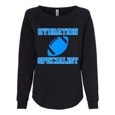 Hydration Specialist Waterboy Football Team Manager Womens California Wash Sweatshirt