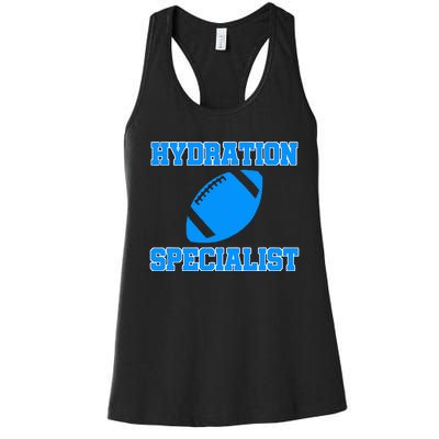 Hydration Specialist Waterboy Football Team Manager Women's Racerback Tank