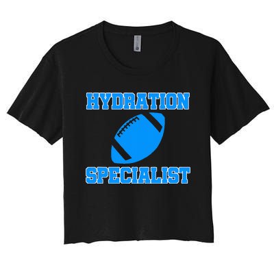 Hydration Specialist Waterboy Football Team Manager Women's Crop Top Tee