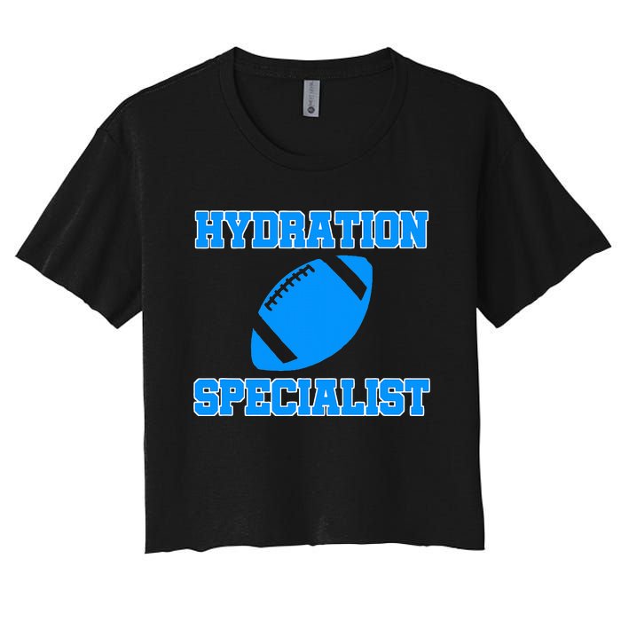 Hydration Specialist Waterboy Football Team Manager Women's Crop Top Tee