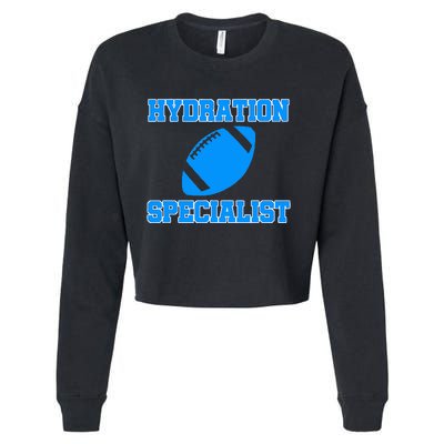 Hydration Specialist Waterboy Football Team Manager Cropped Pullover Crew