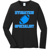 Hydration Specialist Waterboy Football Team Manager Ladies Long Sleeve Shirt