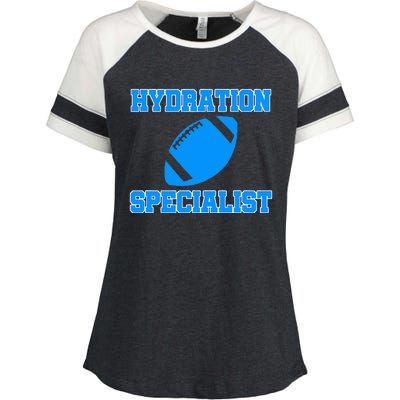 Hydration Specialist Waterboy Football Team Manager Enza Ladies Jersey Colorblock Tee