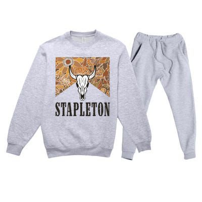 Howdy S.T.A.P.L.E.T.O.N Western Punchy Cowboy Style Premium Crewneck Sweatsuit Set