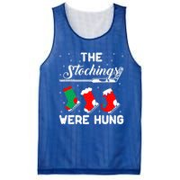 Hockey Sticks Were Hung Santa Ice Hockey Game Lover Xmas Funny Gift Mesh Reversible Basketball Jersey Tank