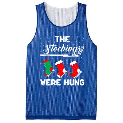 Hockey Sticks Were Hung Santa Ice Hockey Game Lover Xmas Funny Gift Mesh Reversible Basketball Jersey Tank