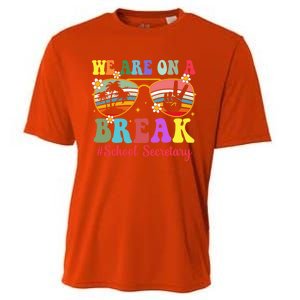 Hello Summer We Are On A Break School Secretary Summer Break Cooling Performance Crew T-Shirt