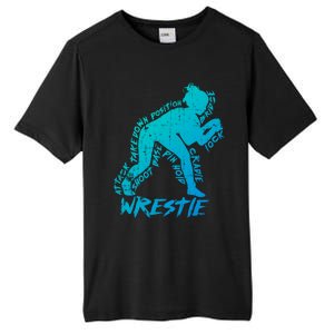 High School Wrestling Mom Dad Gift Wrestling Gift Tall Fusion ChromaSoft Performance T-Shirt