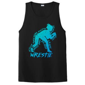 High School Wrestling Mom Dad Gift Wrestling Gift PosiCharge Competitor Tank