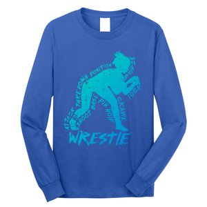 High School Wrestling Mom Dad Gift Wrestling Gift Long Sleeve Shirt