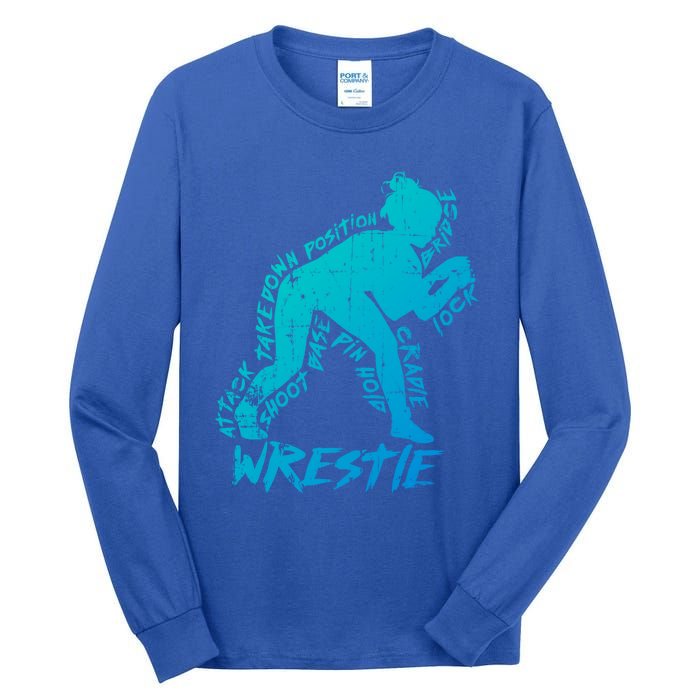 High School Wrestling Mom Dad Gift Wrestling Gift Tall Long Sleeve T-Shirt