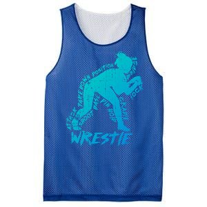 High School Wrestling Mom Dad Gift Wrestling Gift Mesh Reversible Basketball Jersey Tank