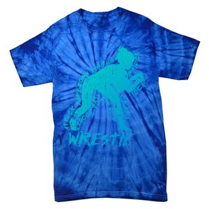 High School Wrestling Mom Dad Gift Wrestling Gift Tie-Dye T-Shirt