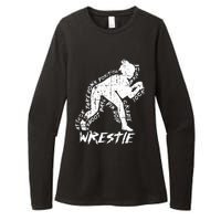 High School Wrestling Mom Dad Gift for Wrestling  Womens CVC Long Sleeve Shirt