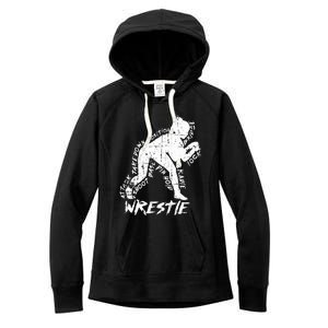 High School Wrestling Mom Dad Gift for Wrestling  Women's Fleece Hoodie