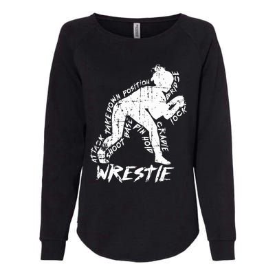 High School Wrestling Mom Dad Gift for Wrestling  Womens California Wash Sweatshirt