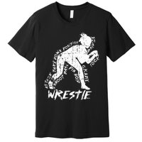 High School Wrestling Mom Dad Gift for Wrestling  Premium T-Shirt