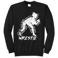 High School Wrestling Mom Dad Gift for Wrestling  Tall Sweatshirt