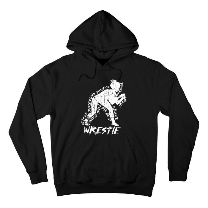 High School Wrestling Mom Dad Gift for Wrestling  Tall Hoodie