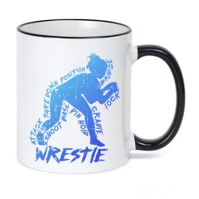 High School Wrestling Mom Dad Gift Wrestling Gift 11oz Black Color Changing Mug