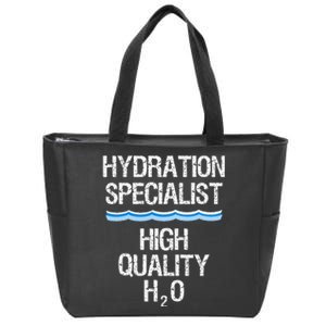 Hydration Specialist Waterboy Team Manager Zip Tote Bag