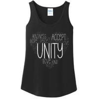 Heart Shaped Words Of Unity Anti Bullying Orange Ladies Essential Tank