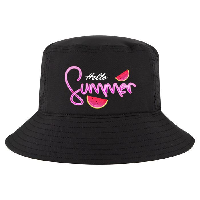 Hello Summer Watermelon Retro Cool Comfort Performance Bucket Hat
