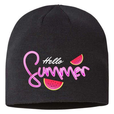 Hello Summer Watermelon Retro Sustainable Beanie
