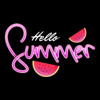 Hello Summer Watermelon Retro Sustainable Beanie