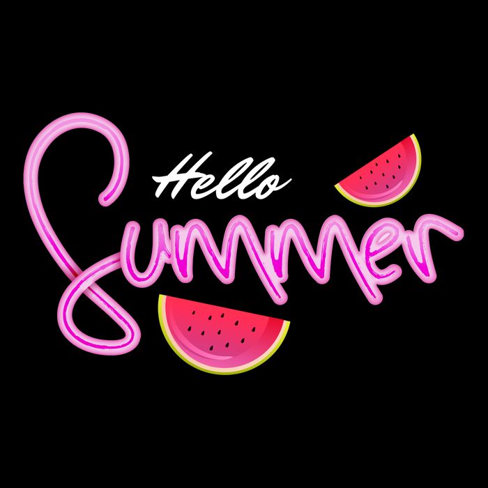 Hello Summer Watermelon Retro Sustainable Beanie