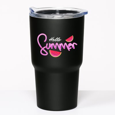 Hello Summer Watermelon Retro Tumbler