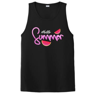 Hello Summer Watermelon Retro PosiCharge Competitor Tank