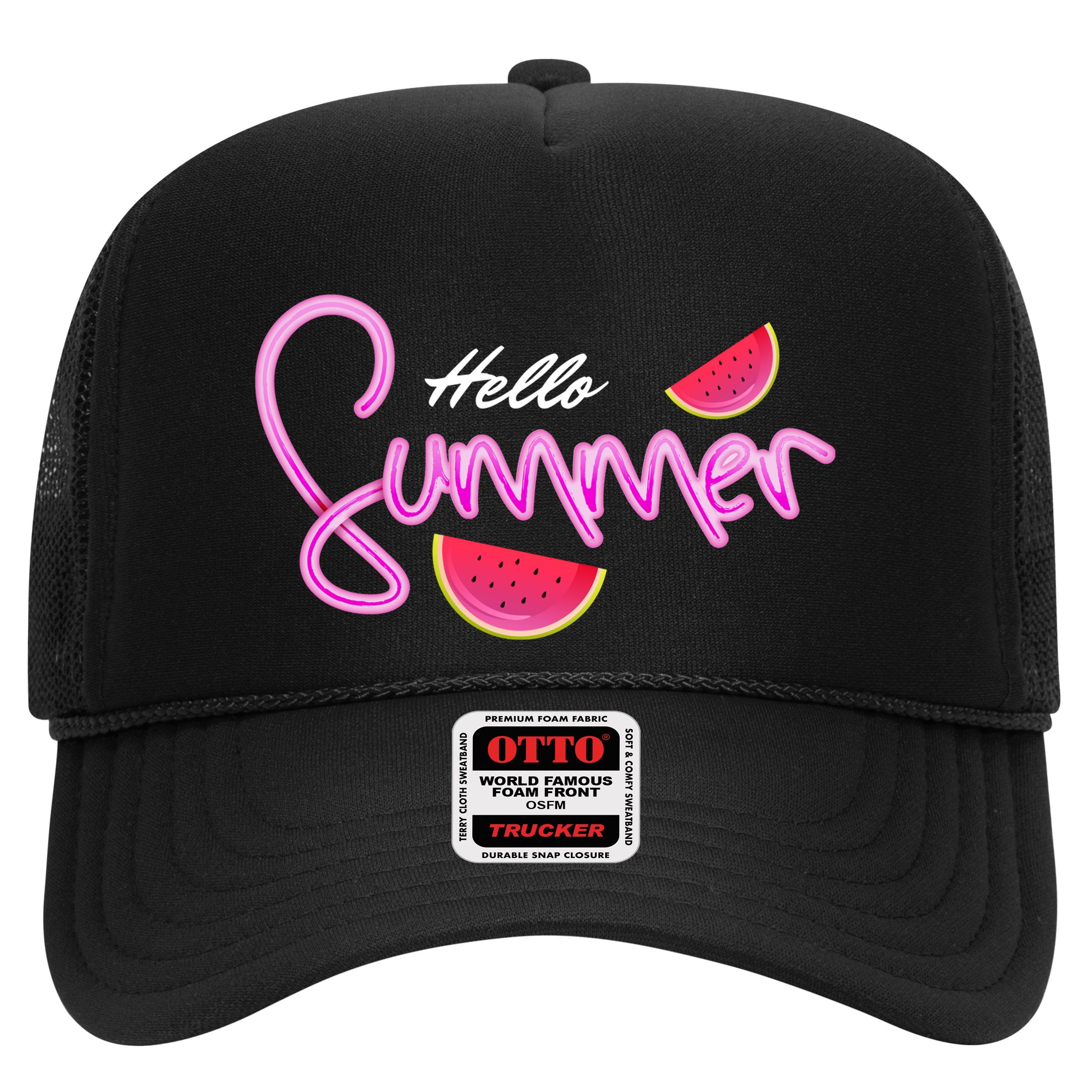 Hello Summer Watermelon Retro Hat