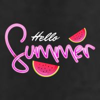 Hello Summer Watermelon Retro Hat